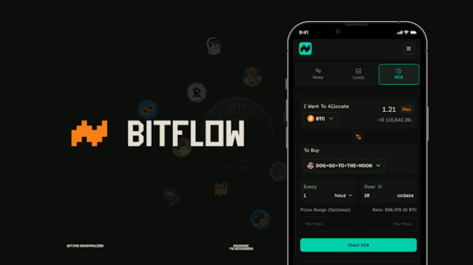 Bitflow brings AI-powered DeFi to Stacks with Automated DCA for Bitflow brings AI-powered DeFi to Stacks with Automated DCA for Bitcoin and Runes
