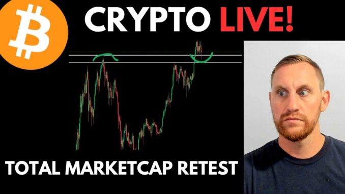 CRYPTO LIVE - Bitcoin 98K, Total Crypto Market All-Time High Retest, Filling the Wicks