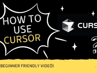 How to Use Cursor for AI Code Writing | Beginner-Friendly Step-by-Step Guidance in Hindi (2025)