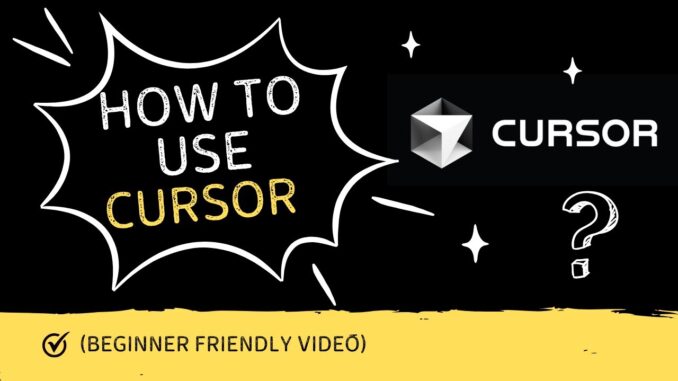 How to Use Cursor for AI Code Writing | Beginner-Friendly Step-by-Step Guidance in Hindi (2025)