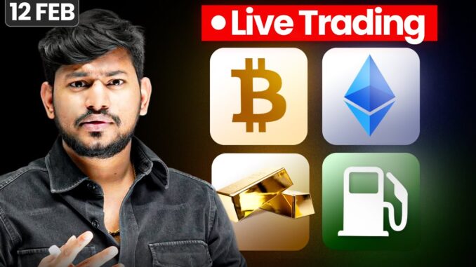 Live Crypto Trading  || 12 FEB || US Session  || Crypto  , Altcoins  , Meme Coins | #livetrading