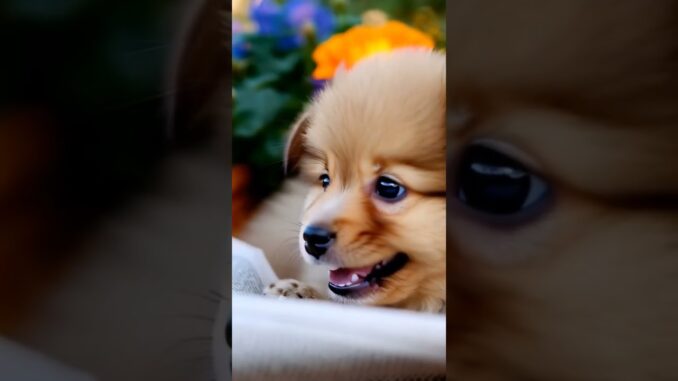 Puppy read newspaper. Do you read news daily?? #follow2explore #ai #puppy