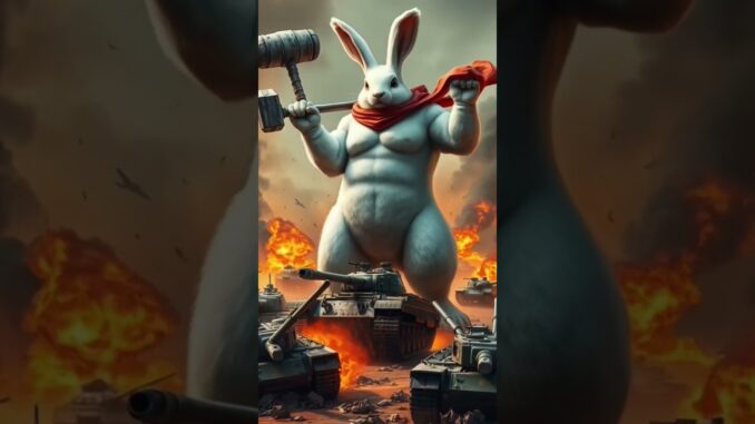 The Indestructible Warrior Rabbit vs. The Steel Behemoths #ai #storyanimalai