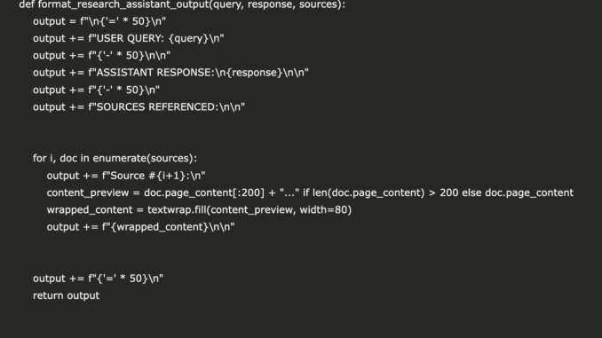 A Coding Implementation to Build a Conversational Research Assistant with A Coding Implementation to Build a Conversational Research Assistant with FAISS, Langchain, Pypdf, and TinyLlama-1.1B-Chat-v1.0