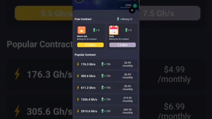 Bitcoin Mining  Earning Software 2025 || New Earning Aap 2025#earnmoneyonline
