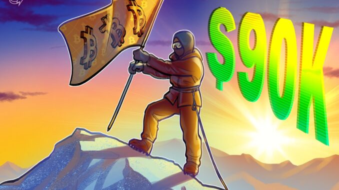 Bitcoin poised to reclaim $90,000, according to derivatives metrics Bitcoin poised to reclaim $90,000, according to derivatives metrics