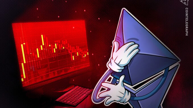 Ethereum price down almost 50% since Eric Trump's 'add ETH' Ethereum price down almost 50% since Eric Trump's 'add ETH' endorsement