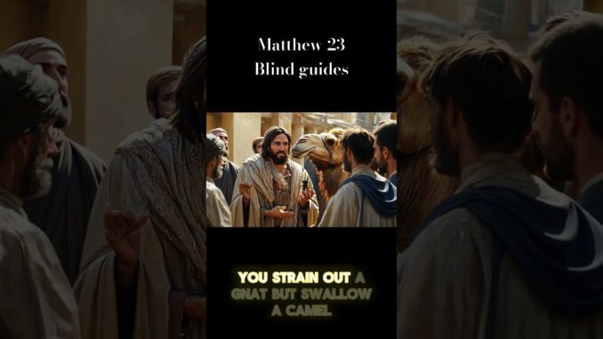 Matthew 23 blind guides #ai #motivation #bible #love #bibleverse #god #matthew23