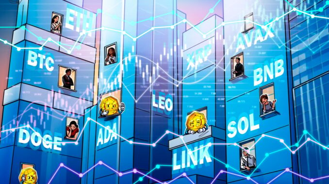 BTC, ETH, XRP, BNB, SOL, DOGE, ADA, LEO, LINK, AVAX BTC, ETH, XRP, BNB, SOL, DOGE, ADA, LEO, LINK, AVAX