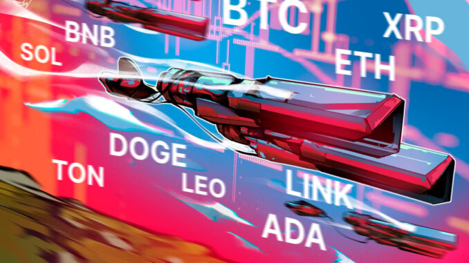 BTC, ETH, XRP, BNB, SOL, DOGE, ADA, TON, LEO, LINK BTC, ETH, XRP, BNB, SOL, DOGE, ADA, TON, LEO, LINK