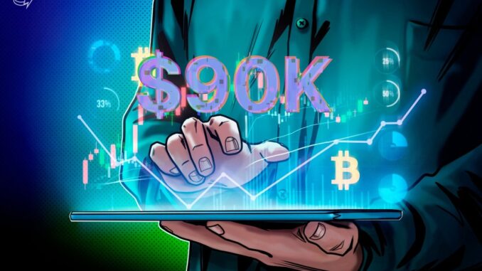 Bitcoin dip buyers nibble at BTC range lows but are Bitcoin dip buyers nibble at BTC range lows but are risk off until $90K becomes support