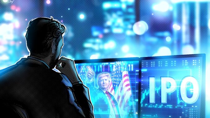 Trump-affiliated crypto mining venture mulls IPO — Report Trump-affiliated crypto mining venture mulls IPO — Report