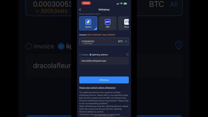 Bitcoin Mining App Withdraw (30,000 Sats) #bitcoin #mining #withdraw