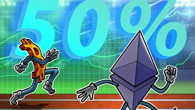 Ethereum's 50% rally setup vs. Bitcoin sparks altseason hopes Ethereum's 50% rally setup vs. Bitcoin sparks altseason hopes