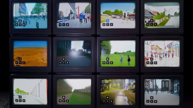 Odyssey’s AI model transforms video into interactive worlds Screenshot of virtual TVs as London-based AI lab Odyssey launches a research preview of a model transforming video into interactive worlds.
