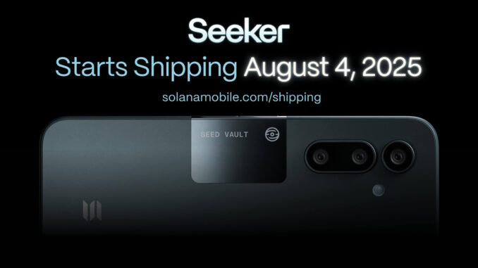 Solana's new Seeker phone ships with SKR token as economic Solana's new Seeker phone ships with SKR token as economic engine