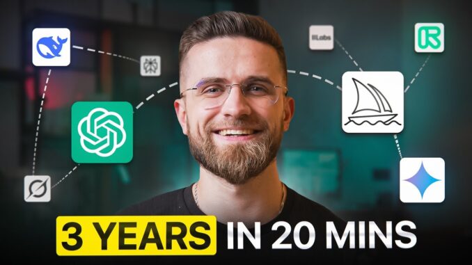 My 3 Years of AI Knowledge in 20 Minutes — Ultimate Guide (ChatGPT, Midjourney & More)