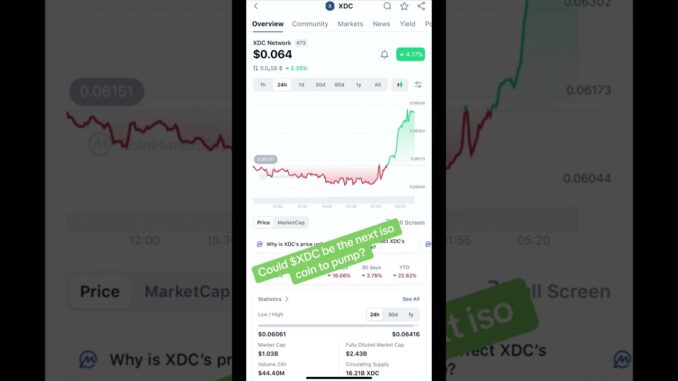 #xdc could be the next coin to pump #cryptonews #trading #crypto